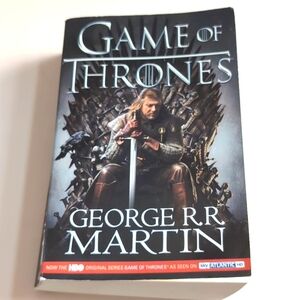 Paperback book Game of Thrones.